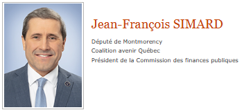 Jean-Francois Simard Député de Montmorency