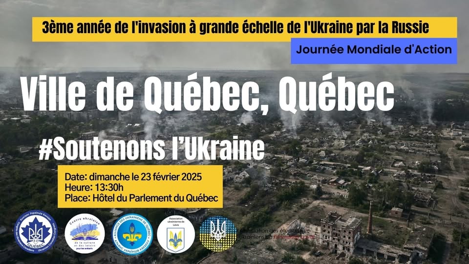 Manifestation soutenir l'ukraine 2025